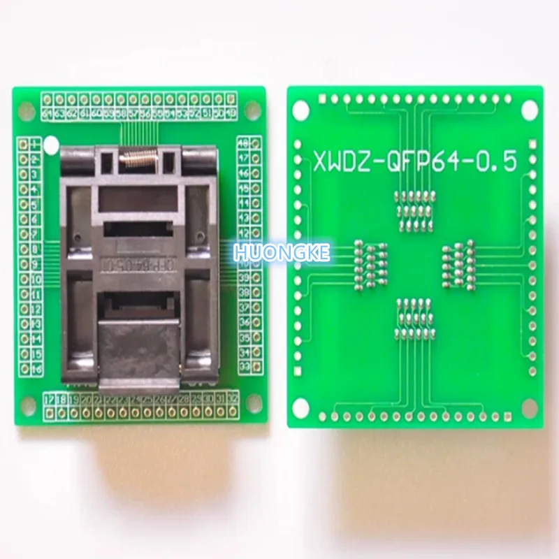 1PCS/LOT QFP64/LQFP64/TQFP64 to DIP64 burning seat QFP64 test seat adapter board 0.5mm spacing