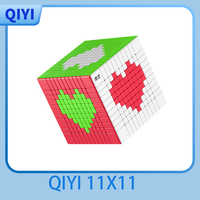 [JudyCube] Qiyi 11x11 Magic Speed Cube Stickerless Professional Fidget Toys Qiyi 11 High-level Cubo Magico Puzzle