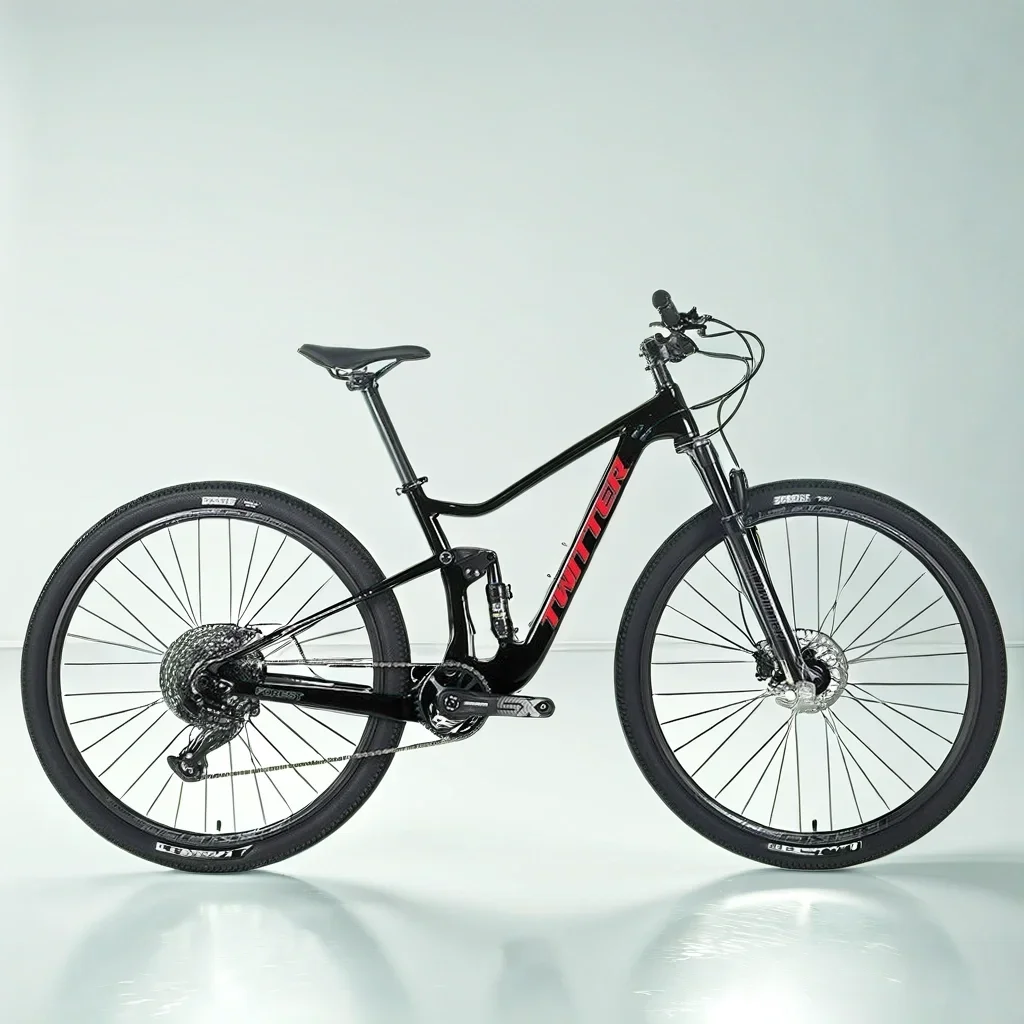 27.5 29 inch carbon fiber MTB Full Suspension soft tail Mountain Bike 12-speed hydraulic brakes off-road racing dual suspension