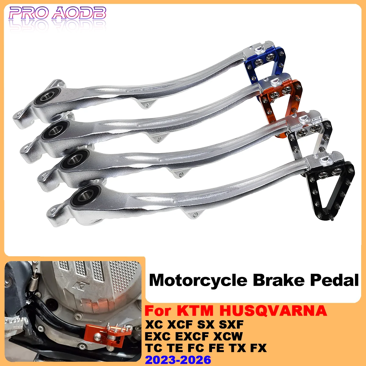 

2023-2026 CNC Brake Pedal Arm Foot Brake Lever Brake For KTM XC XCF SX SXF EXC EXCF XCW XCFW HUSQVARNA TC TE FC FE TX FX