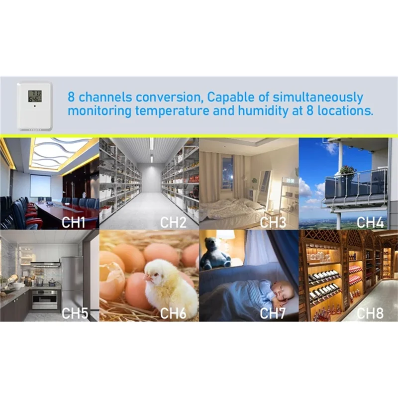 AA08- Termometro wireless Termometro e igrometro wireless per casa/ufficio Alexa/Google Home