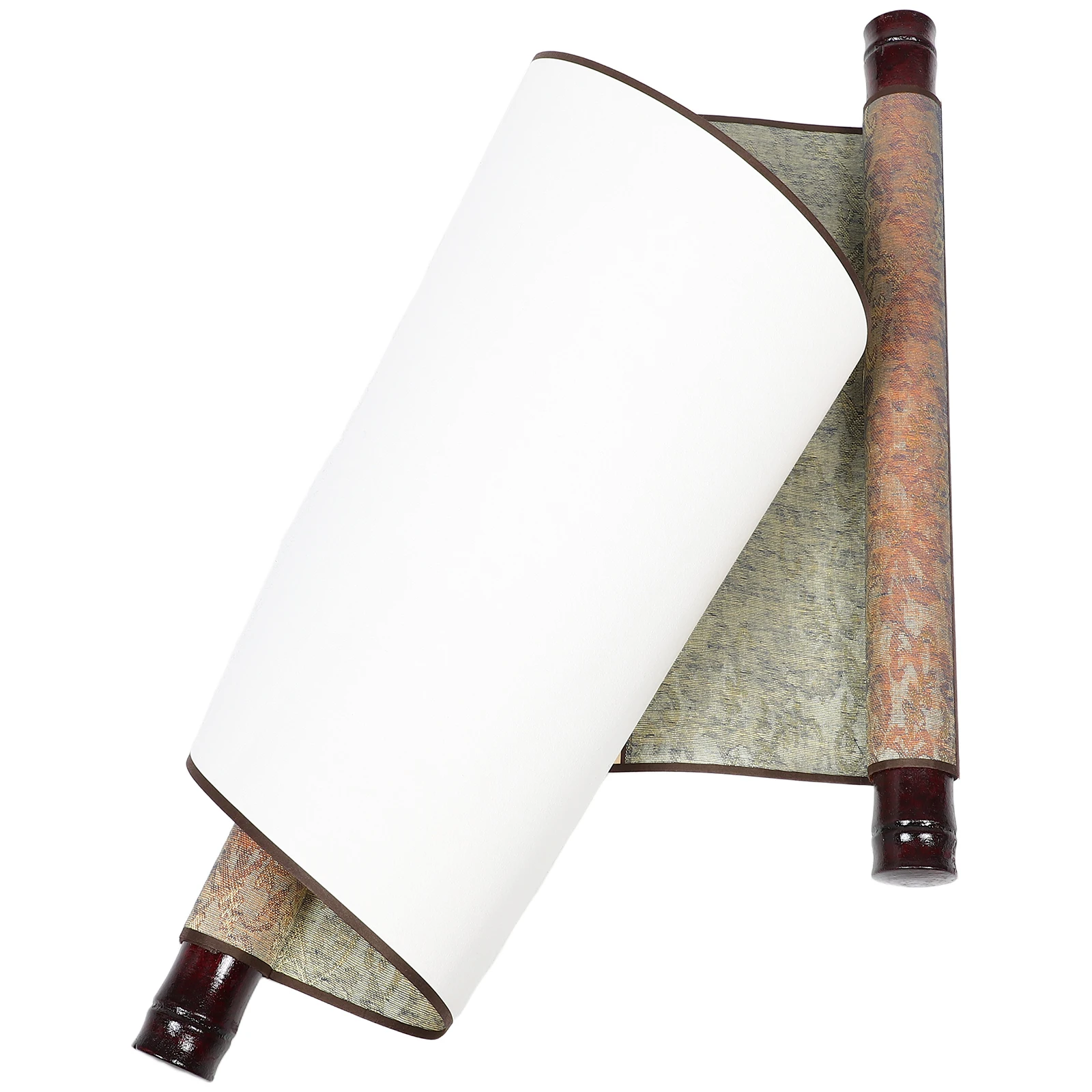 

Chinese Blank Calligraphy Scroll Double- Style Xuan Paper for Painting Drawing Practicing Unfinished Art Hanging