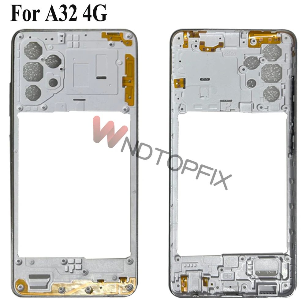 For Samsung Galaxy A32 4G A325 5G A326 Middle Frame With Side Bottun Housing Case Replacement Part For Samsung A32 Middle Frame