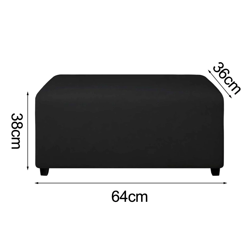 Footstool cover made with stretch Oxford fabric to provide dust and scratch for protection while complementing modern home decor