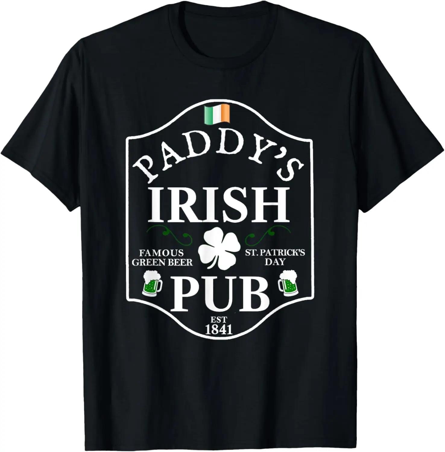 St. Patrick's Day Shirt BEER MENS PADDY'S IRISH PUB Gift T-Shirt