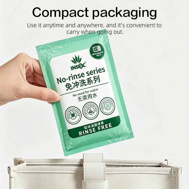 Disposable Waterless Shampoo Cap Aloe Vera Soothing Scalp Fresh Dry No Wash Hair Care Cap Microwaveable Camping Hospital Care view 4