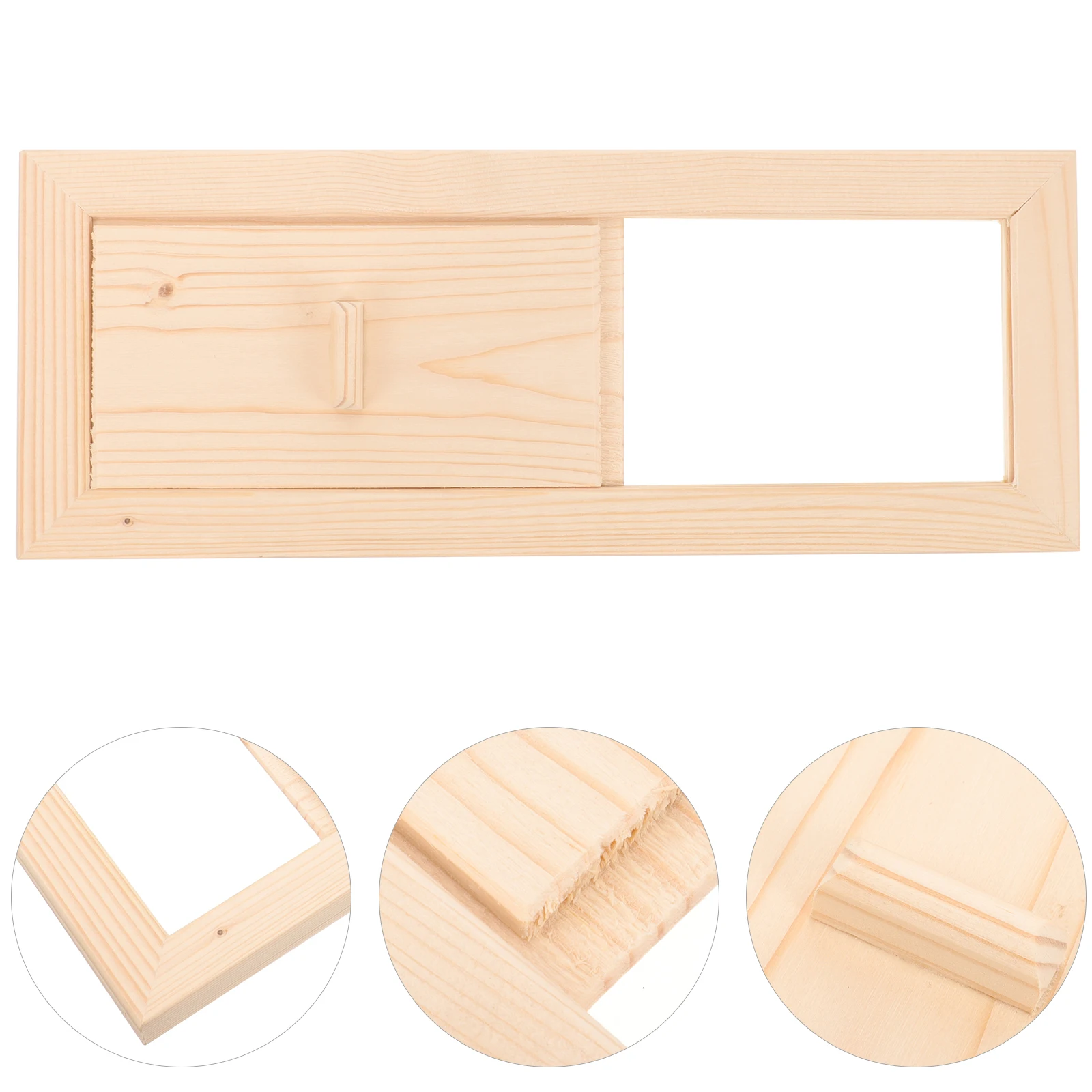 

Wooden Air Vent Sauna Room Ventilation Device Adjustable Grille For Steam Room Bath Home Use Durable Wood Ventilation Panel Safe