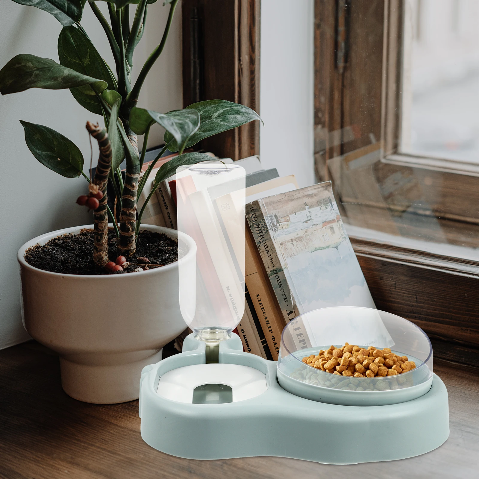 

Feeding Bowl Stable Anti Skid Water Container Tool Food Dispenser Dog Blue Drinking Environmentally Friendly Easy Clean Pet