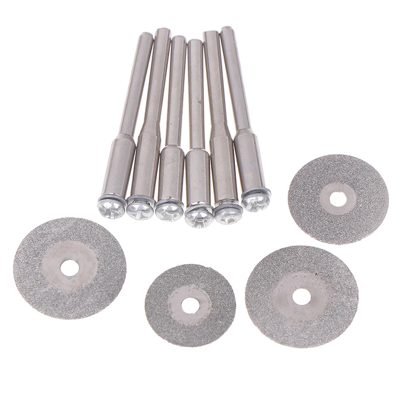 10pcs Mini Sharp Diamond Cutting Rotary Tool Cutting Discs With Holes DIY Tools Accessories