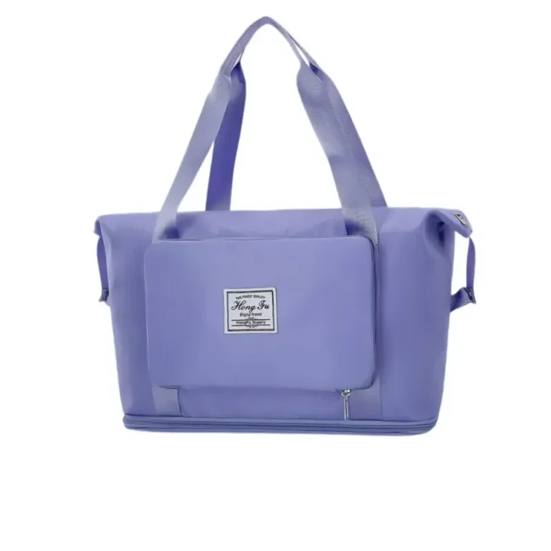 Bolso de mano de gran capacidad para mujer, bolsa de lona de nailon resistente al agua, bolso de almacenamiento de viaje para Gimnasio Deportivo