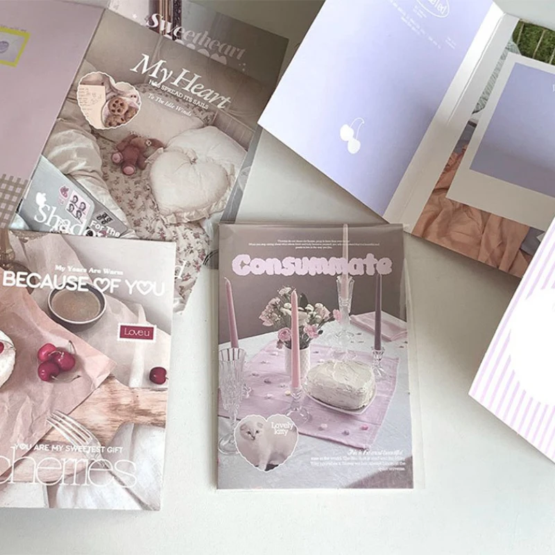 10PCS Ins Fashion Cute Kpop 3-inch Photo Card Back Card Foldable Card Holder Fix Decor Paper Board DIY Packing Material