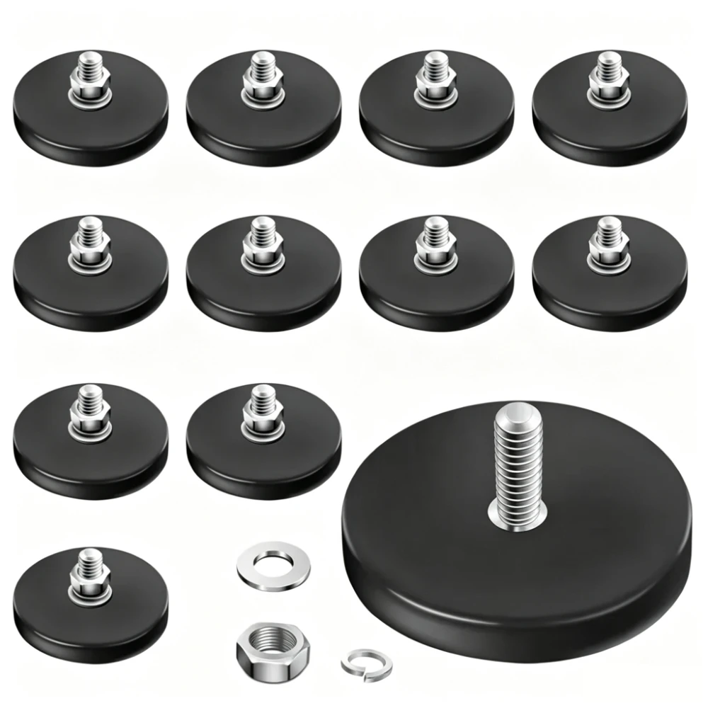 STP22/31/43/66/88 Rubber-Coated Magnets Easy Installation Ideal for Securing Lighting Fixtures,Cameras,and Automotive Components