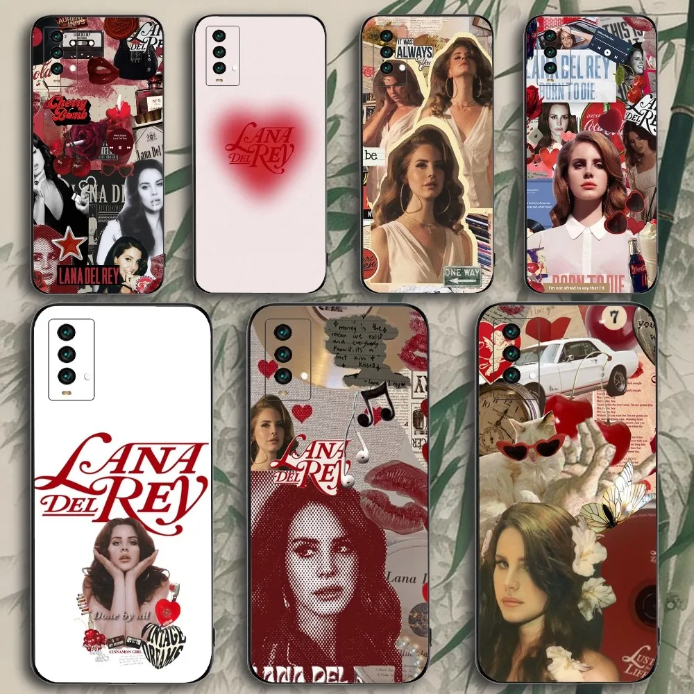 Lana Del Rey Singer Kraft Phone Case For Xiaomi 11 Redmi Note 11 5G 8T 9A 9 10T Note8Pro Note9 12SUltra Black Case