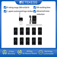 Retekess TT116 Wireless Tour Guide System Audio Guide System Radioguide Simultaneous Interpretation Factory Factory Excursion