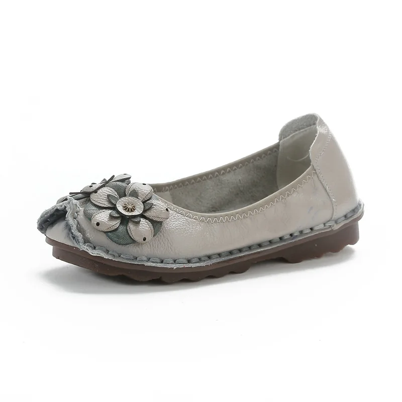 GKTINOO mocassini in vera pelle per donna 2024 Flower Woman Flats mocassini Femme mocassini da donna primavera estate Slip-On Shoes