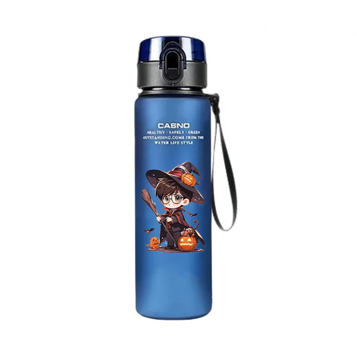 Taza de agua de Harry Potter con emblema de Hogwarts, 560 ml, gran capacidad, botella de agua infantil para regalos de fans.
