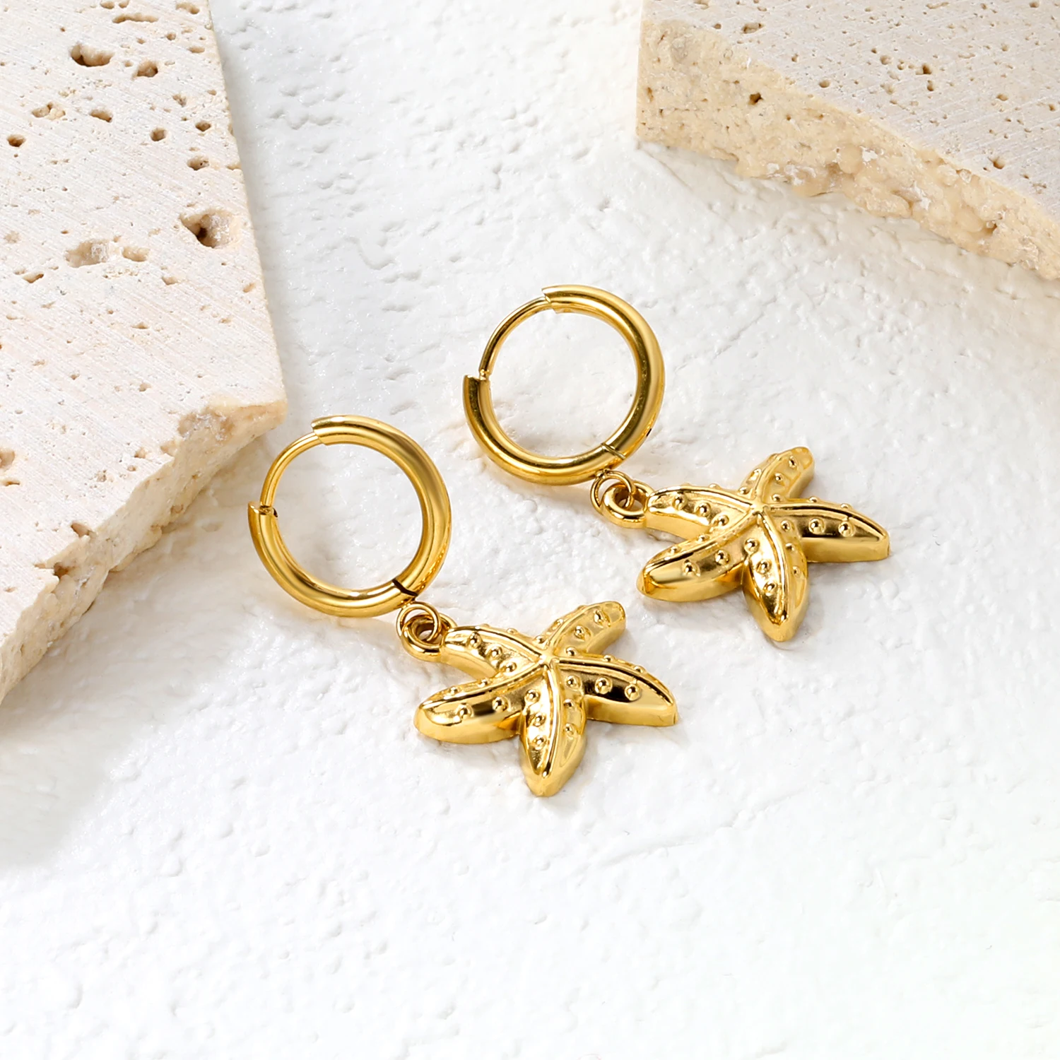 LUXUSTEEL Deniz Yıldızı Kabukl - Conch Earring Hoop incelemesi ve fiyatı