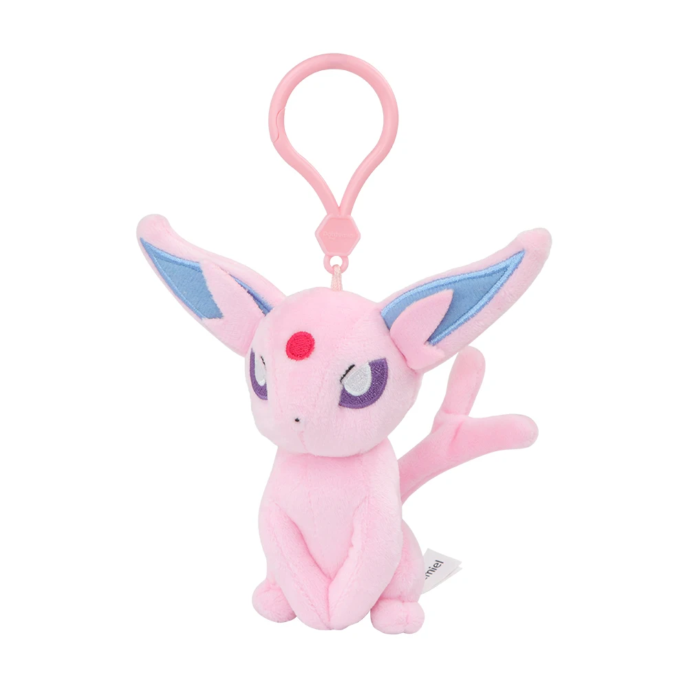 Original Pokemon Espeon Clefairy Jigglypuff Piplup Schlüsselanhänger Plüschtiere Snorlax Mimikyu Sprigatito Fuecoco Gefüllte Anhänger Geschenke