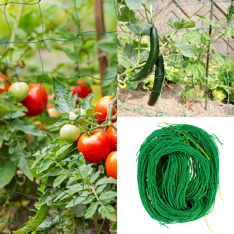 

Garden Green Nylon Trellis Netting Grow Mesh Fruit Vegetable Flower Vine Plants Climbing Net 0.9x1.8m/1.8x1.8m/1.8x2.7m/1.8x3.6m