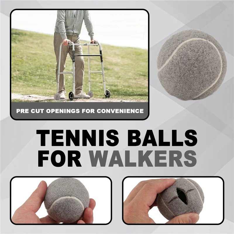 A48F-4PCS كرات التنس ووكر كرات التنس للمشايات لأرجل الأثاث وحماية الأرضية #2