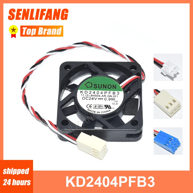 

40x40x10MM 4010 NEW For Sunon KD2404PFB3 B4504.AR.GN.I21 DC 24V 0.9W Server Square Fan 2Line/3Lines