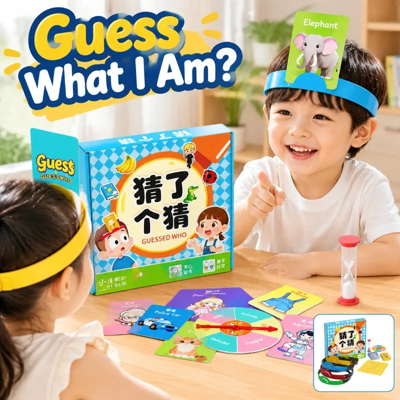 You Say I Guess Quiz Card Kids Family Game Head Worn Card Board Game Parent-child Interactive Toy Multiplayer Party Guessing