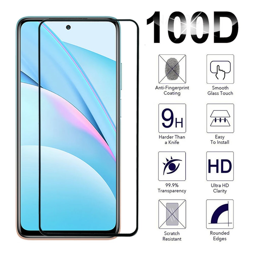 Full Cover For Xiaomi Redmi Note 10 lite Pro Max 4G 5G Tempered Glass For Redmi 10A 10C 10S 10T 4G5G Screen Protector Glass Film