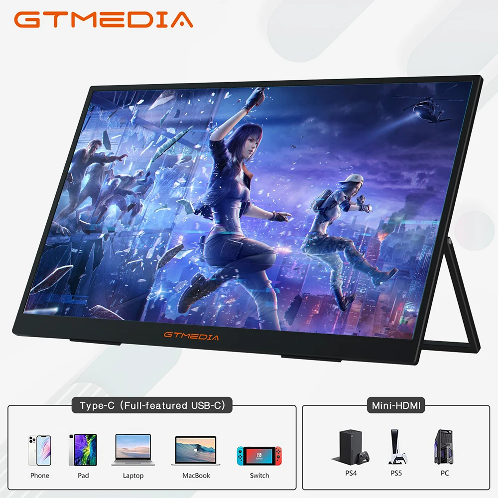 High Quality 15.6 Inch 1920x1080 USB-C IPS Portable Screen for Laptop PC for Sale At Factory Dire