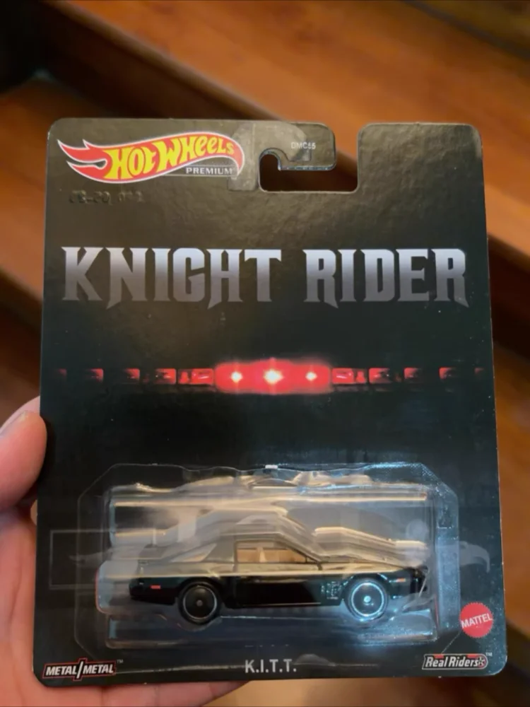 Original Hot Wheels Pop Culture Knight Rider K.I.T.T. Black Hxd63 Retro Entertainment 1/64 Creative Vehicle Diecast Model Gift