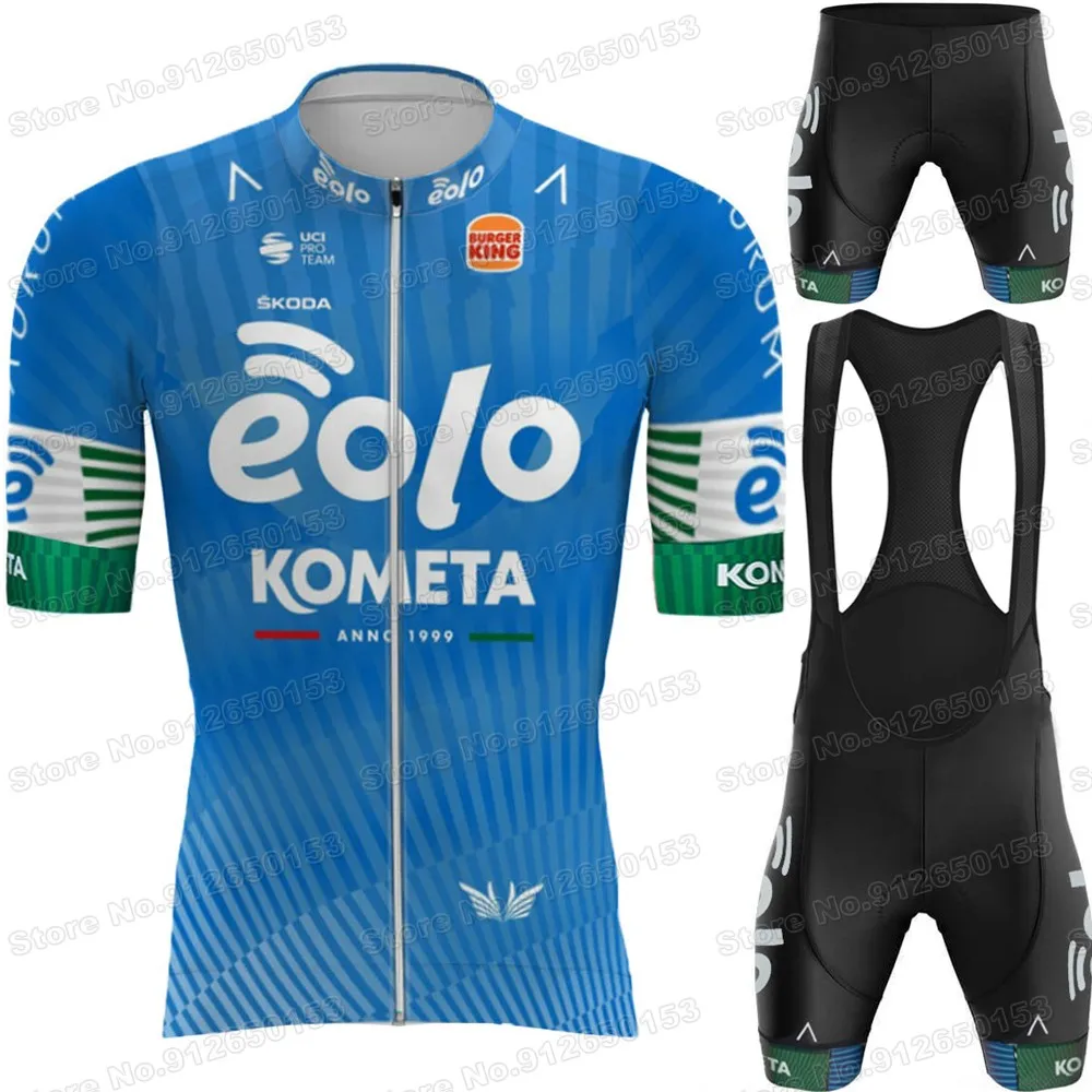 2022 Eolo Kometa Cycling Jersey Set Summer Cycling Clothing Road Bike Shirts Suit Bicycle Bib Shorts MTB Maillot Ciclismo Ropa