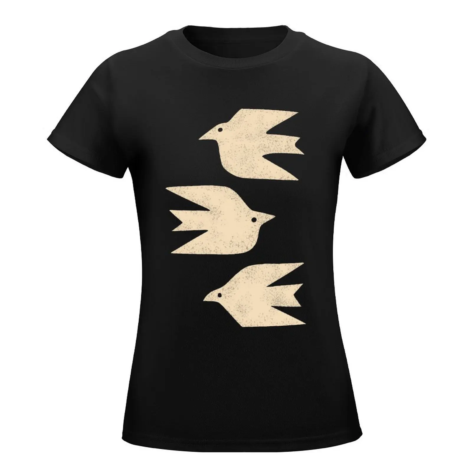 Doves in Flight T-Shirt Blouse graphics aesthetic clothes female workout shirts for Women