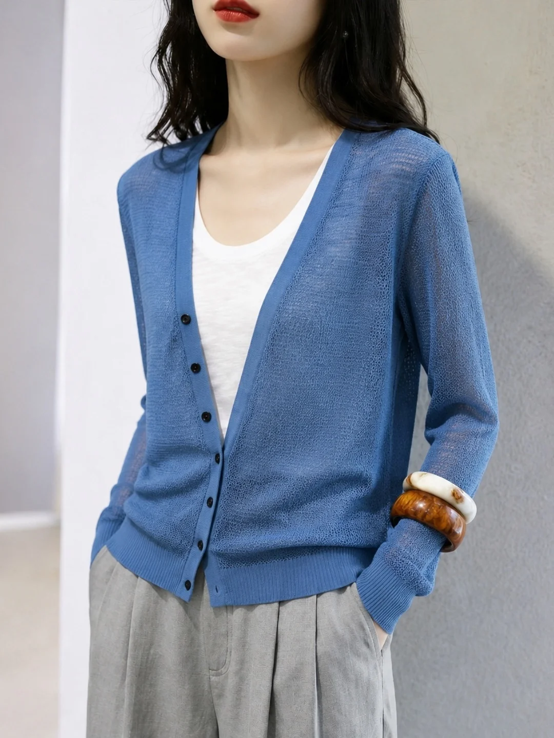 Korean Style Fashionable Long Sleeve Knitted Sweater Soft Comfortable Trendy Design Sensation Autumn New Arrival Top