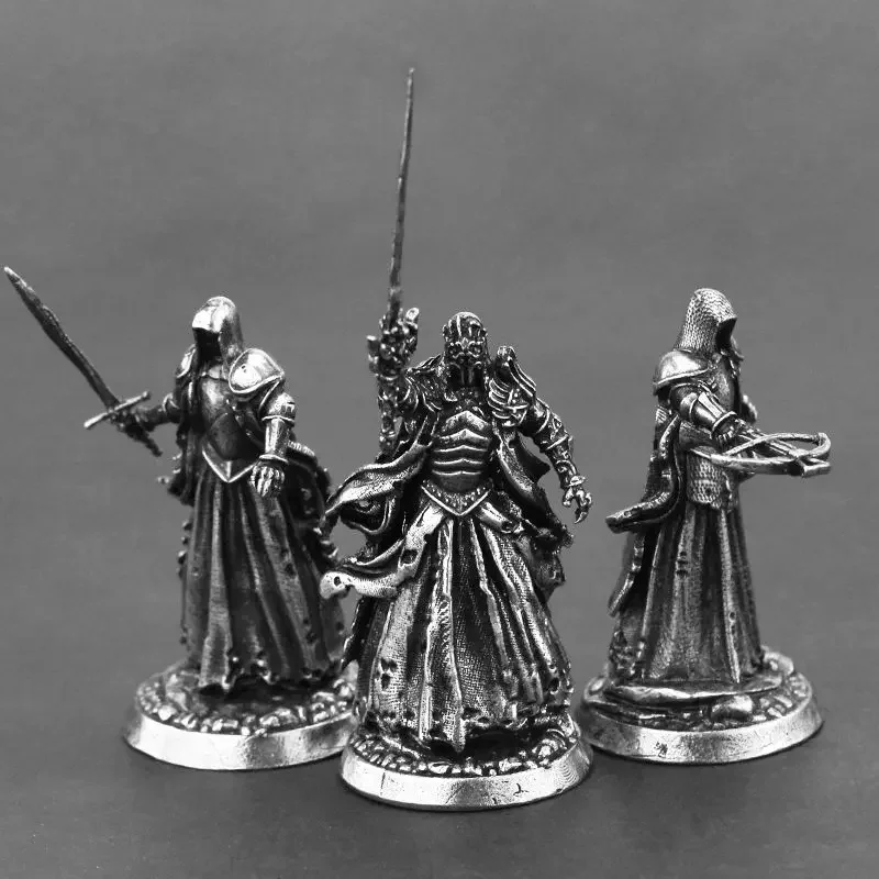 Wraith Goast Legion Metal Armor Samurai Statuette Figure Wraith Swordman Warrior Mini Model DIY Desktop Toy Ornament Decoration