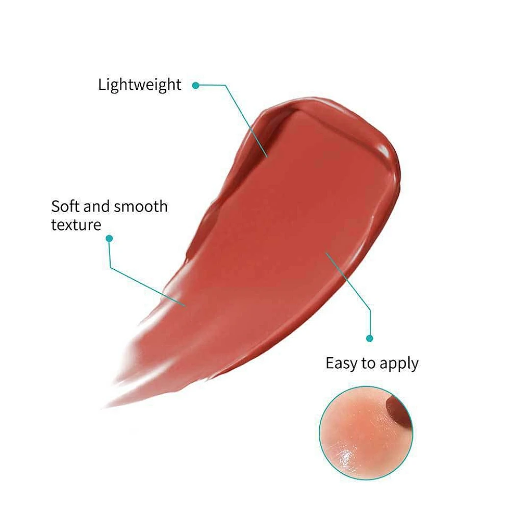 Rouge à lèvres solide, gelée nourrissante, nu naturel, estompe les lignes des lèvres, baume à lèvres coloré longue durée
