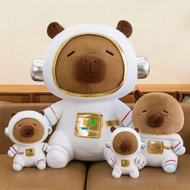 

Kawaii Capybara Astronaut Plush Toy Stuffed Doll Cute Cuddly Pillow Kids Birthday Xmas Gift for Children Soft Plushie Wholesale