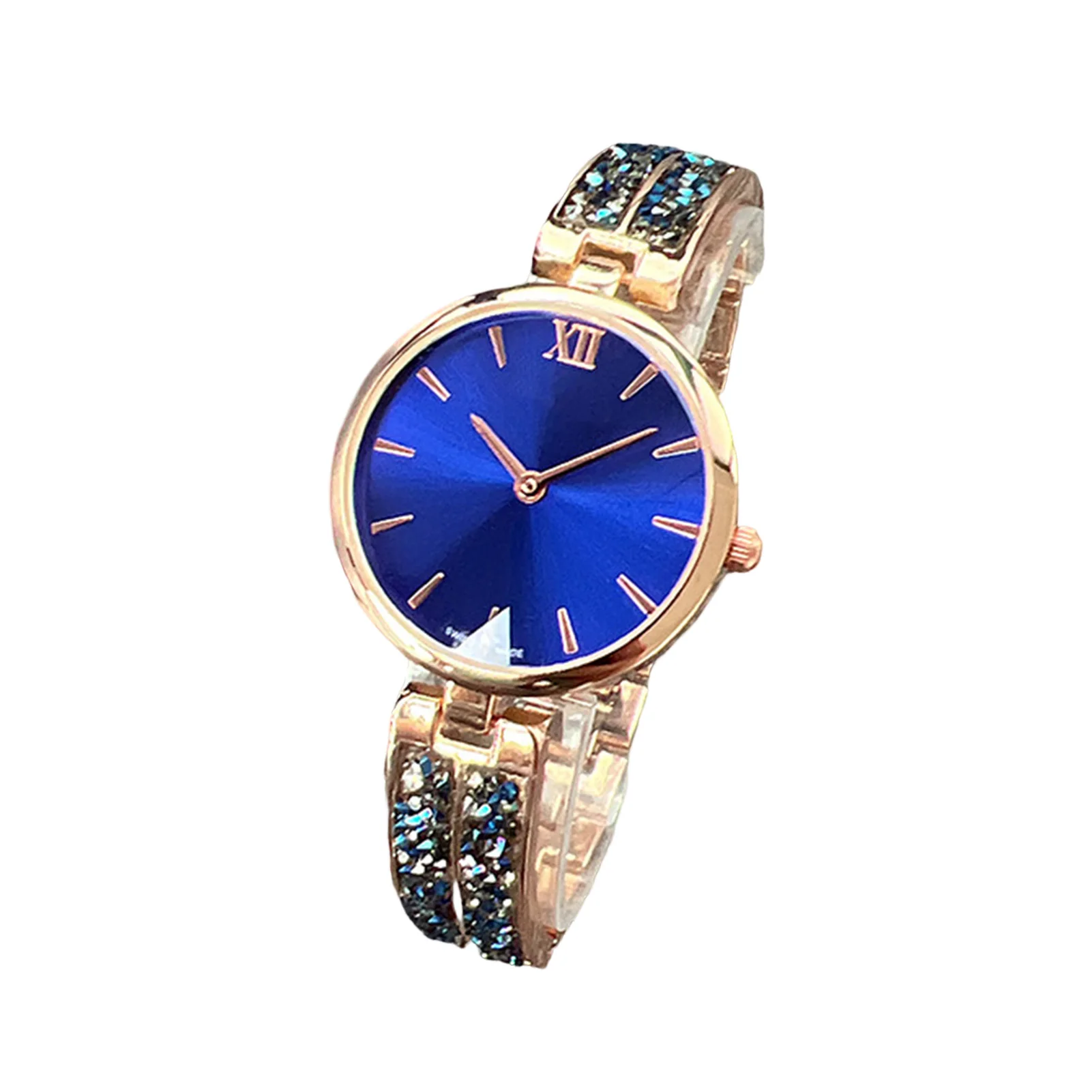 Fashion Quartz Ladies Watch Easy Read Dial Diamond Strap Two-Hand Analog Watches for Girlfriend Birthday Gift