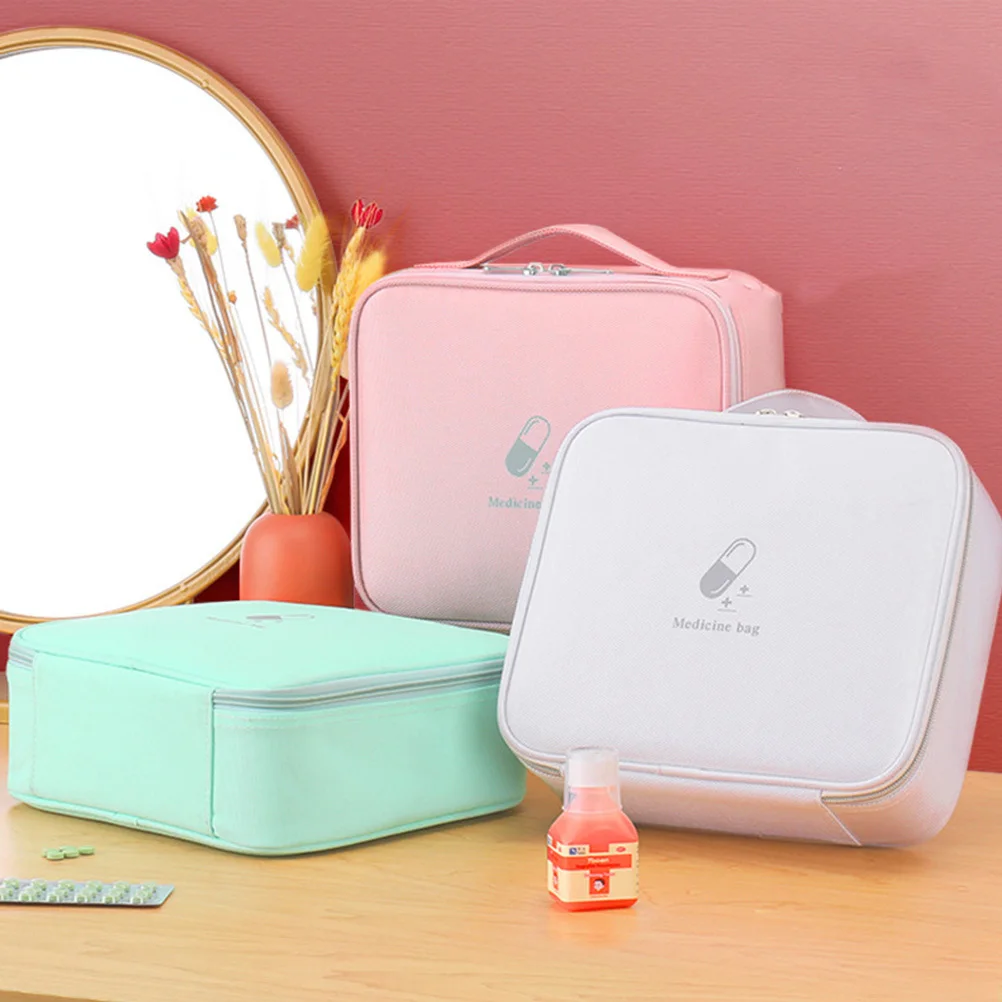 

Outdoor Emergency Bag Portable Oxford Cloth Medicine Organizer Travel First Aid Pouch Storage Medical Kit Medicine Organizer