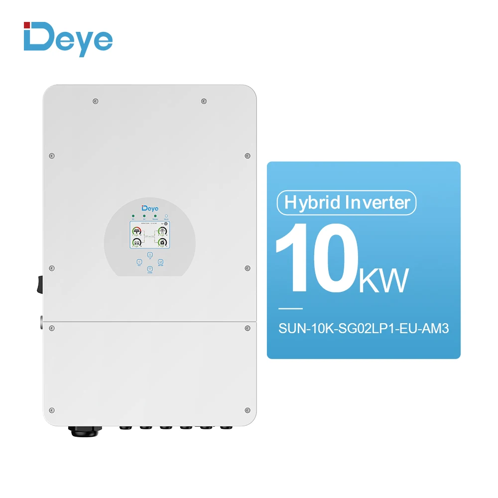 Deye Hybrid Solar Inverter 5kW 10kW 10Kva 25kW Single Phase Solar Energy Inverter