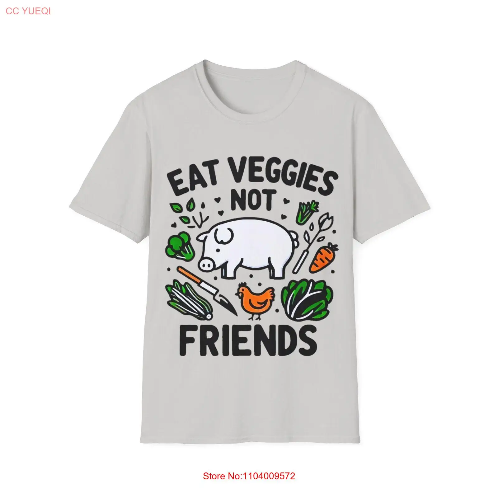 Unisex Softstyle T Shirt tee - Vegan,Veggie,rights,activism,advocacy,animal,cute