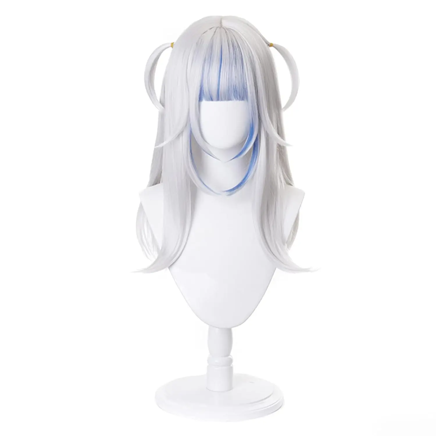 Cosplay Wig Costume Halloween Wigs for Women Girls Gray Blue Anime hololive Gawr Gura Wigs