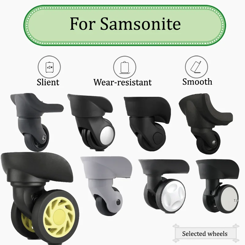 For Samsonite Various Models Of Adapted Wheels Powerful Silent Replacement Wheels For Luggage - Smooth Rolling And Noiseless