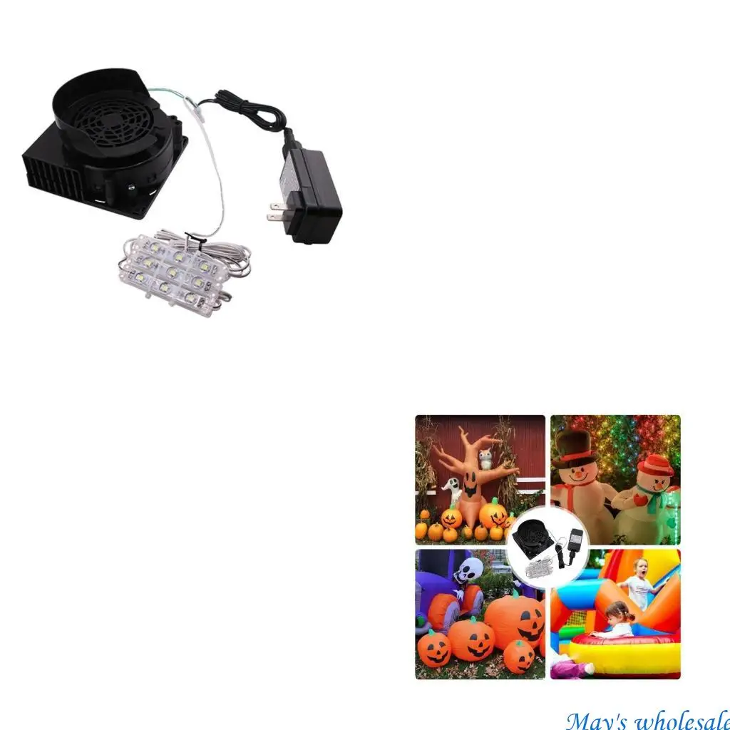 

Air Blower for Inflatables Fan Blower Replacement Adapter LED Lights for Blow Up 448A