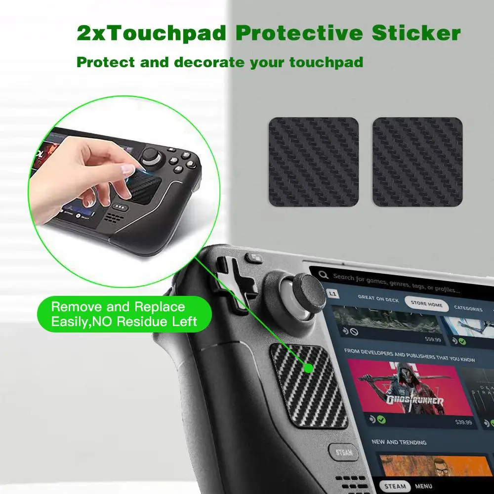 For Steam Deck Console Key Protection Sticker Touchpad Protection Sticker For Steam Deck Host Protection Accessories