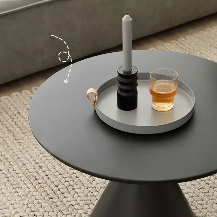 Simple Round Light Luxury Metal Coffee Table Living Room Furniture Sofa Side Table A Few Balcony Tea Table Bedroom Nightstand