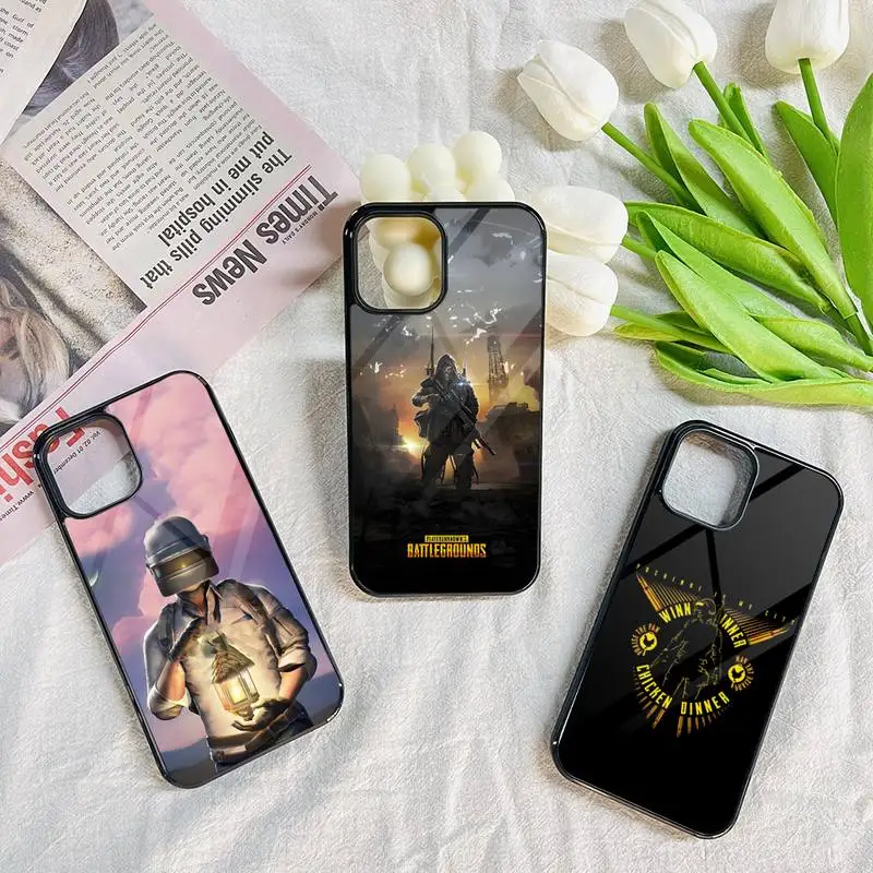 Популярный милый чехол для телефона с игры PUBG Bling для Iphone 14 Pro Max 13 12 11 Mini 7 8 6 Plus Se Xr X Xs 2020, чехол из поликарбоната и ТПУ