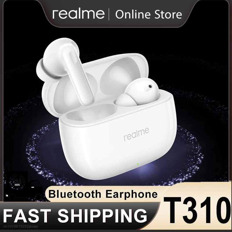 Original realme Buds T310 Earphones Wireless Bluetooth 5.4 Earbuds 46dB Mixed Noise Reduction TWS Headphones 480mAh Long Standby