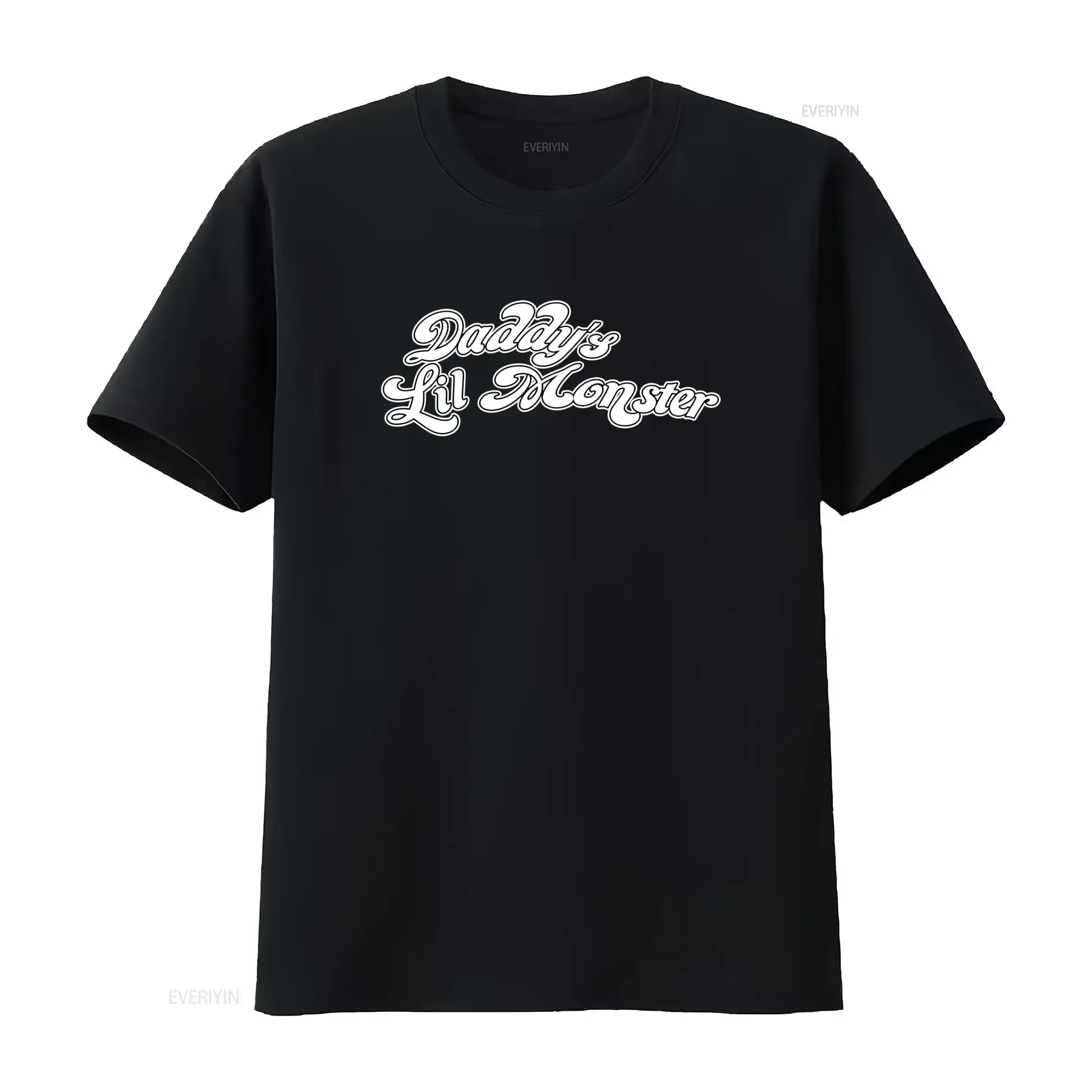Daddys Lil Monster Sayings Fun T Shirt Sizes S to 5XL vintage Washed designer clothes Versatile Comfortable fashion graphic