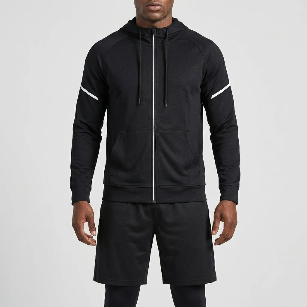 

Спортивный костюм для мужчин, полный комплект, для марафона, тренировок, велоспорта, бега, 3-х предметный, дышащий, профессиональный, для фитнеса и тренажерного зала