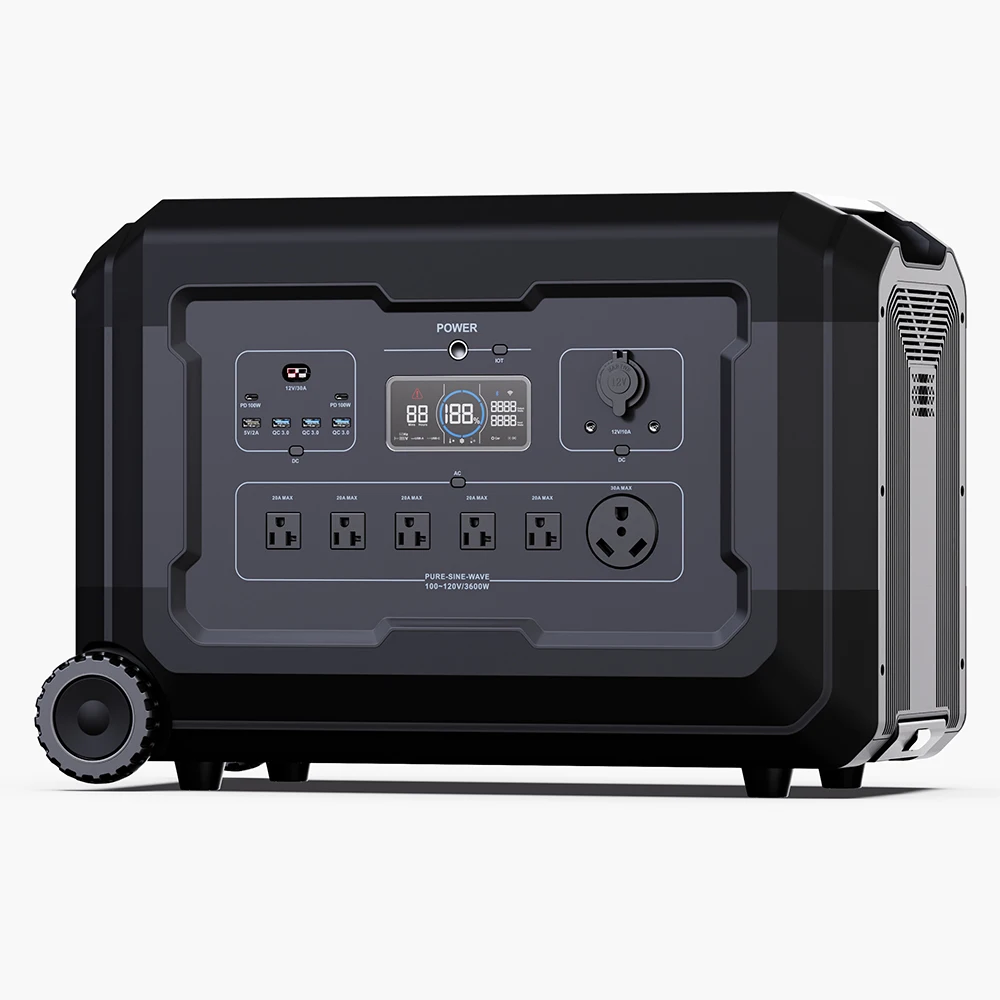 

SOUOP S3 3072Wh Kraftwerk Solar Home Battery Storage System Portable Power Station Solar Generator 3600W