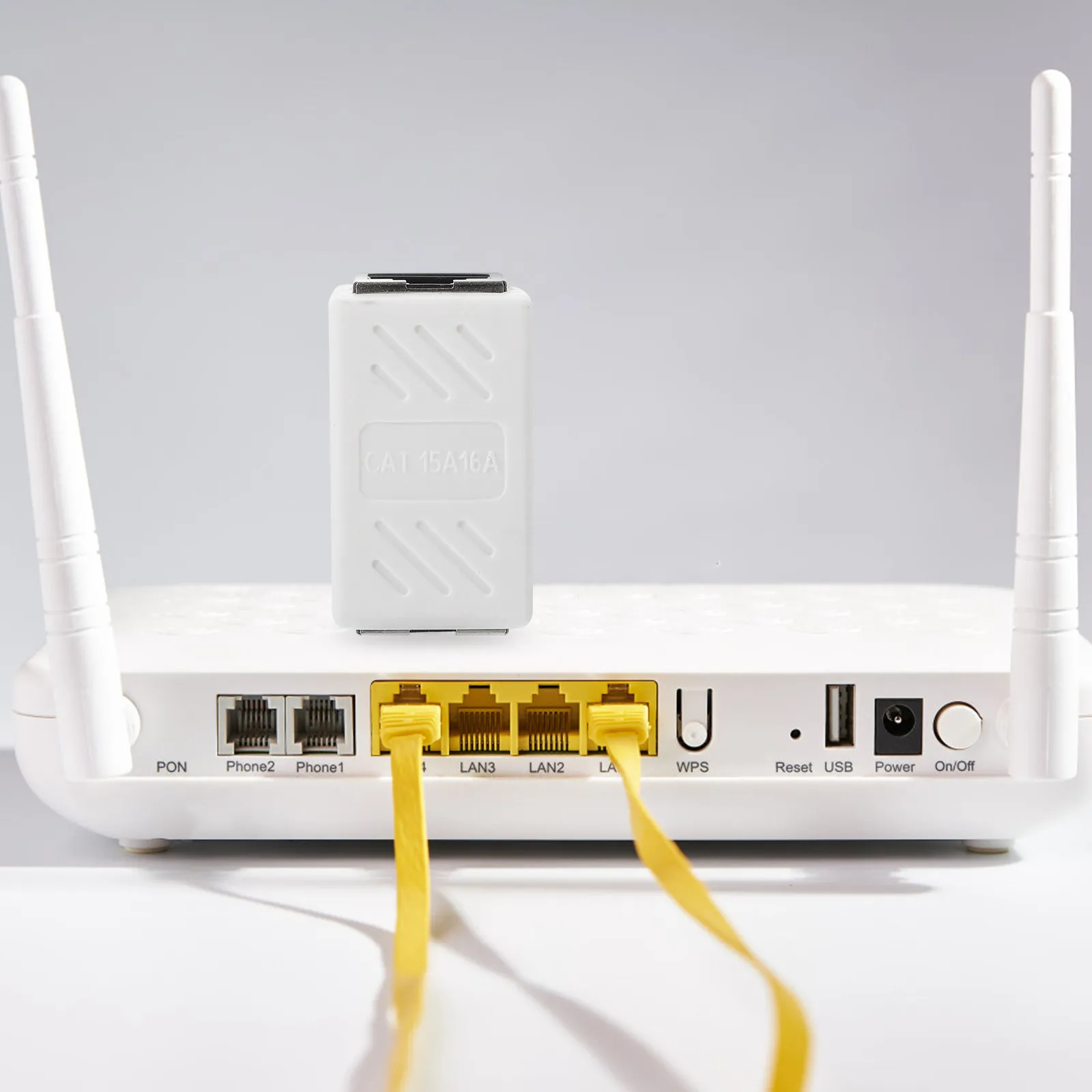 

Комплект из 2 удлинителей Ethernet RJ45 (гнездо-гнездо), совместимых с сетевыми кабелями Cat5e/Cat6, для офисных и домашних сетей